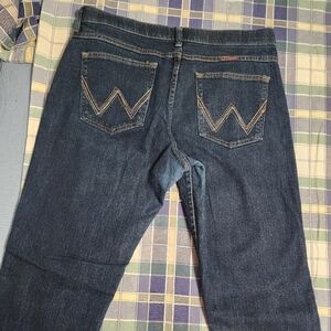 Women's Wrangler QBaby Jeans 15/16 × 36" dark blue